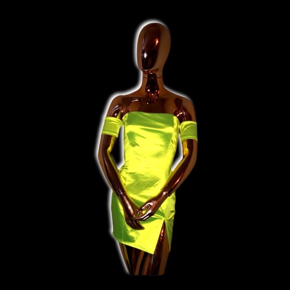 Dolls Kill Dresses & Skirts - Cyber Green Mini Dress